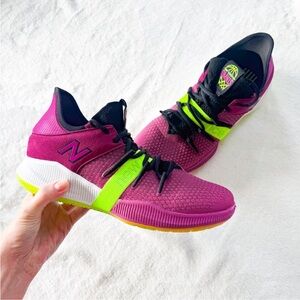 New Balance OMN1S Low basketball shoes in berry lime